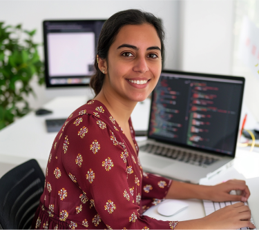 person typing on keyboard